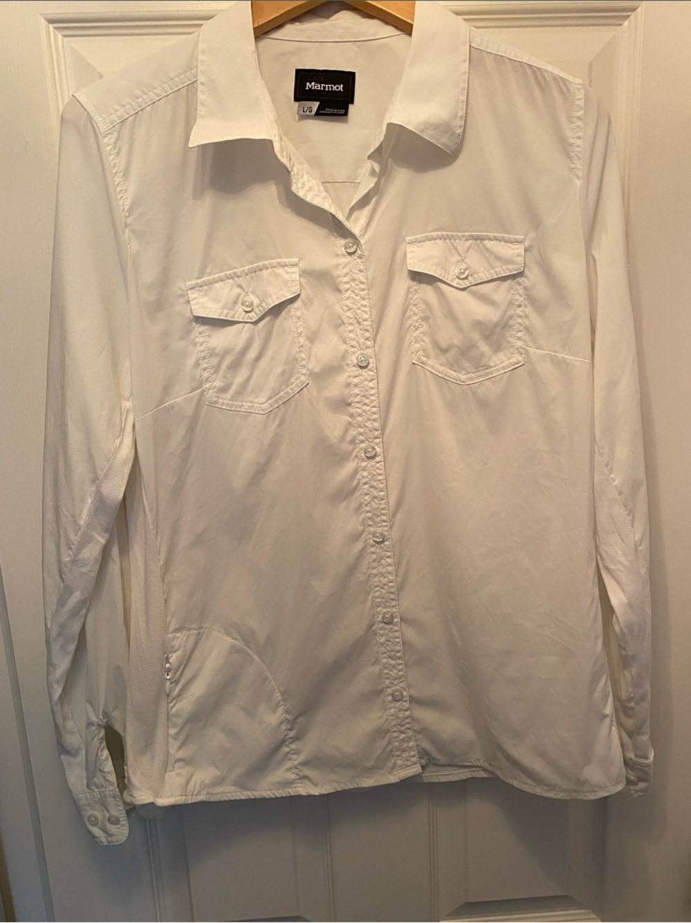 Marmot Women’s  White Long-Sleeve Shirt- Large